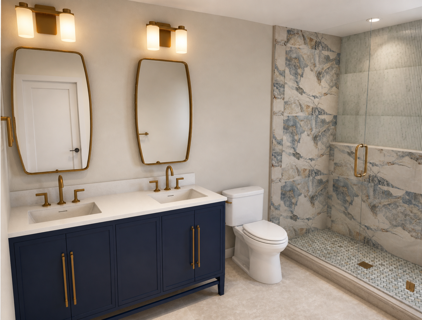 luxury bathroom interior